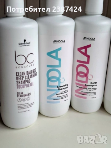 Професионални литрови шампоани за коса на INDOLA и SCHWARZKOPF, снимка 2 - Продукти за коса - 53338983