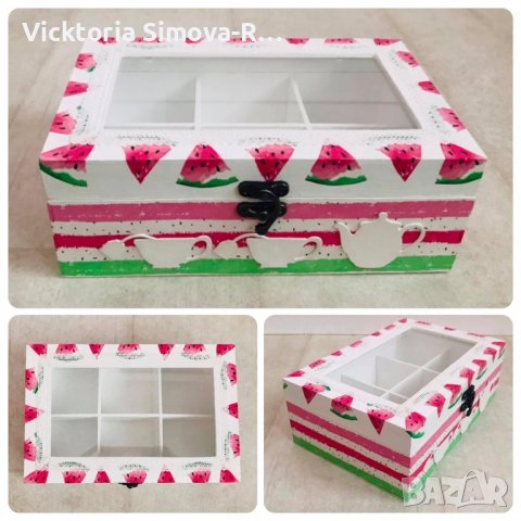 Дървени кутии за бижута, сватба, за чай, за рецепти, салфетници, снимка 10 - Декорация за дома - 27993849