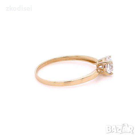 Златен дамски пръстен 3,24гр. размер:57 14кр. проба:585 модел:21938-4, снимка 2 - Пръстени - 44279368