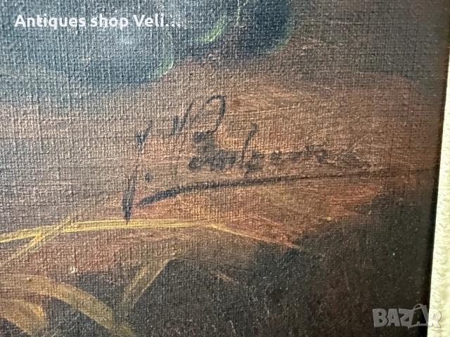 Голяма авторска картина №7431, снимка 4 - Антикварни и старинни предмети - 51940659