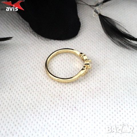 Пръстен с 14К златно покритие 224848, снимка 3 - Пръстени - 53641728