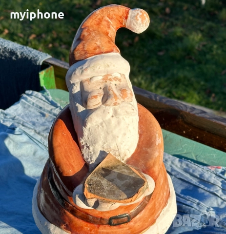 Керамична фигурка на Дядо Коледа , снимка 6 - Фигурки - 52740494