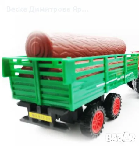 Голям детски трактор с ремарке, снимка 4 - Коли, камиони, мотори, писти - 48044283