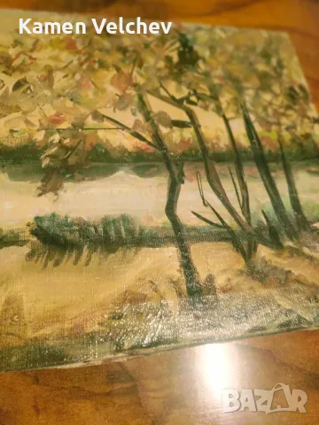 Стара картина.Маслени бой...