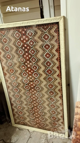 Стара картина от жакардов плат, снимка 4 - Колекции - 53586129