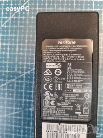 Оригинален захранващ адаптер VERIFONE PWR450-011-01-А 9.3V 4A , снимка 2 - Друга електроника - 48443080