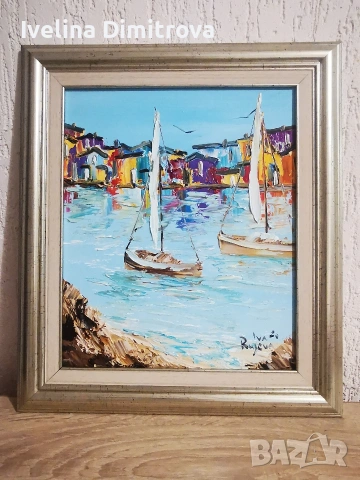 Морски пейзажи, маслена живопис , снимка 3 - Картини - 53473252