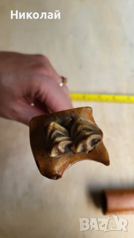 Уникален нож финка дръжка от зъб, снимка 12 - Ножове - 42144012