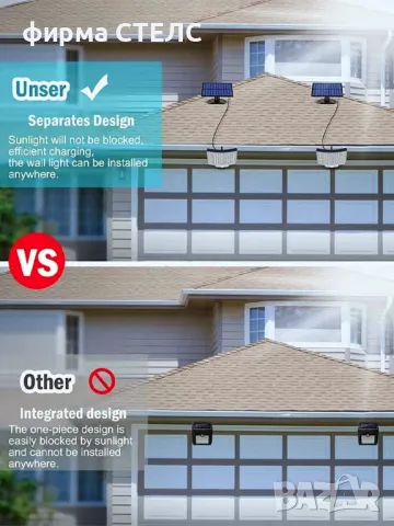 Соларна лампа STELS, 118 LED, Външен монтаж, Улица, Градина, Двор, снимка 8 - Соларни лампи - 46549106