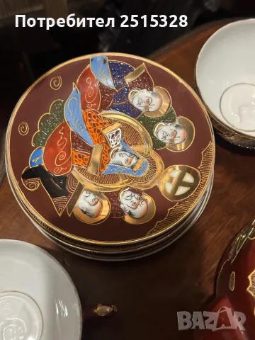 стар японски порцеланов сервиз за чай, снимка 7 - Други ценни предмети - 50428356