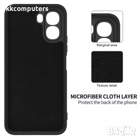 Силиконов Калъф за Oppo A6x 5G / A6x 4G - Гръб, Мек TPU, С Ремък, Вкл. Протектор - 4 Цвята, снимка 5 - Калъфи, кейсове - 53564143