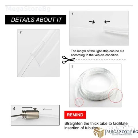 Интериорна LED лента светлина, снимка 4 - Аксесоари и консумативи - 49110221