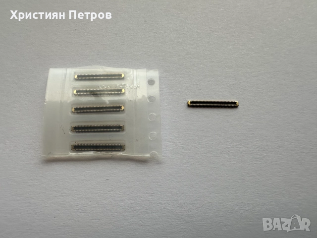 Конектор / Букса 60 pin мъжки на лентовият кабел за Samsung Galaxy S23 Ultra, снимка 4 - Резервни части за телефони - 52031161