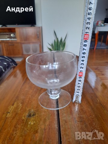 Стара стъклена купа #6, снимка 2 - Антикварни и старинни предмети - 39686877