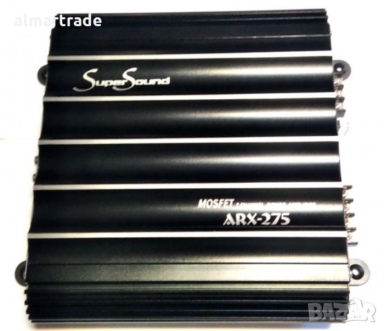 Усилвател за кола SuperSound ARX275 RMS POWER 75 W×2CH BRIDGE MODE 230 W×1CH