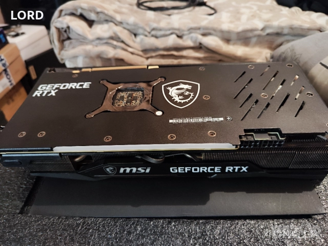 Видеокарта MSI RTX 3070Ti 8GB Gaming X Trio , снимка 4 - Видеокарти - 52497810