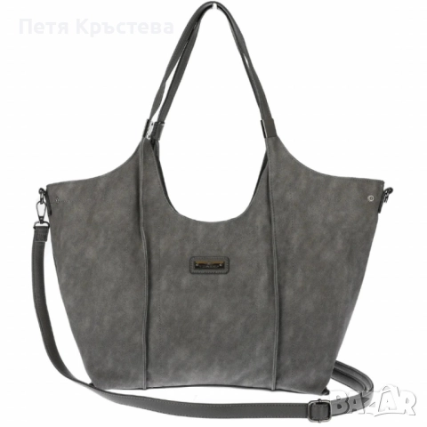 Дамска чанта от еко велур и к. – елегантен и практичен модел (бордо), снимка 4 - Чанти - 52787390