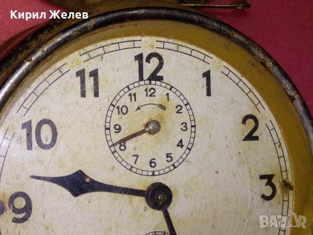 СТАРИНЕН НЕМСКИ КОЛЕКЦИОНЕРСКИ МЕХАНИЧЕН РЕТРО БУДИЛНИК от ЦАРСКО ВРЕМЕ 43625, снимка 2 - Антикварни и старинни предмети - 44466187