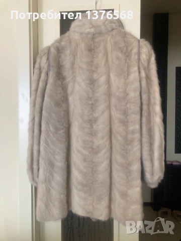 Луксозно кожено палто бяла норка, снимка 4 - Палта, манта - 53734176