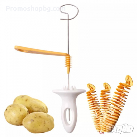 Нож / Уред за рязане на картофен чипс и зеленчуци на спирала, снимка 1 - Други - 36120856