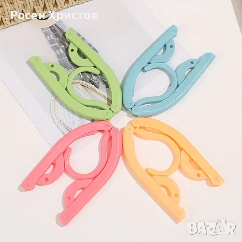 10бр. Преносими сгъваеми закачалки., снимка 4 - Други стоки за дома - 50503311