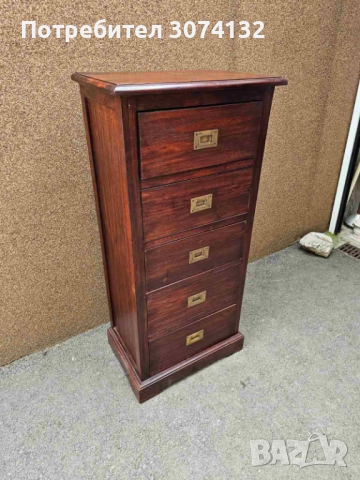 Голям скрин с обков от месинг,изцяло от масив, снимка 4 - Скринове - 51384479