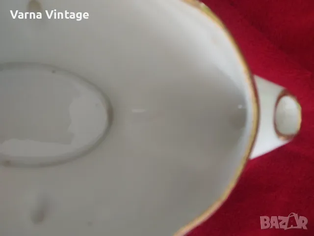  Стар порцеланов сепаратор сосник. 30-40 години. PL Франция. марк., снимка 10 - Антикварни и старинни предмети - 48780799