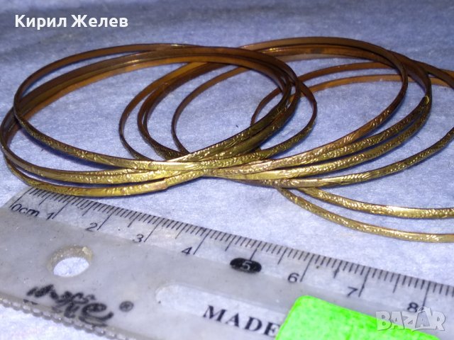 КОМПЛЕКТ ОРНАМЕНТИРАНИ СТОМАНЕНИ БРОНЗИРАНИ ГРИВНИЧКИ ВИНТИДЖ МОДЕЛ 37923, снимка 7 - Гривни - 40867273