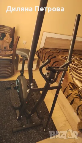 Кростренажор+велоергометър 2в1BODYFLEX KENT XM+ гумена подложка , снимка 3 - Фитнес уреди - 56085599