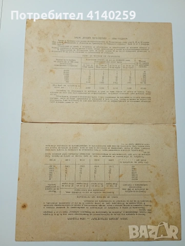ОБЛИГАЦИЯ БАНКНОТИ 40 ЛВ 1954 Г , снимка 4 - Нумизматика и бонистика - 53081803