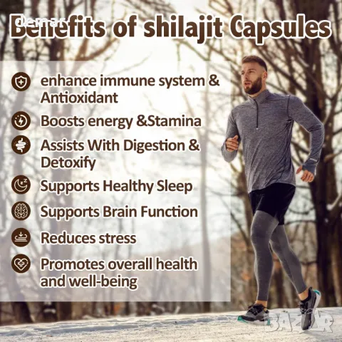 Aoruilia Shilajit капсули 2000mg 5 в 1 с Ашваганда 120 броя, снимка 3 - Хранителни добавки - 49827443