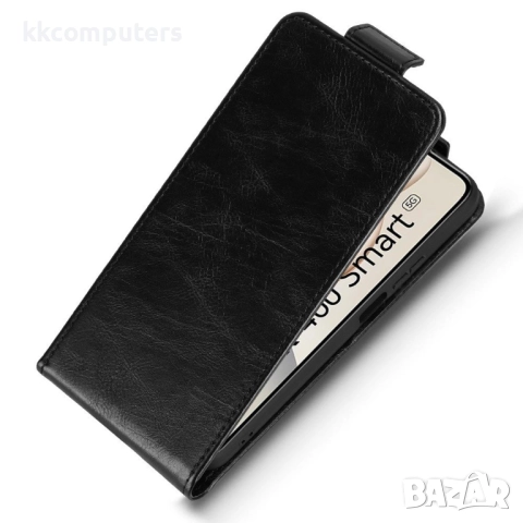 Кожен флип калъф за Honor X7d / 400 Smart- Стенд и Холдер за Карти, вкл. Протектор, 4 Цвята, снимка 7 - Калъфи, кейсове - 52467193