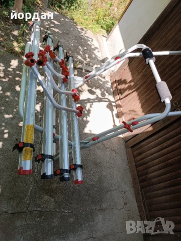 Стойка за 4 велосипеда за VW T4/T5, снимка 3 - Велосипеди - 50779830