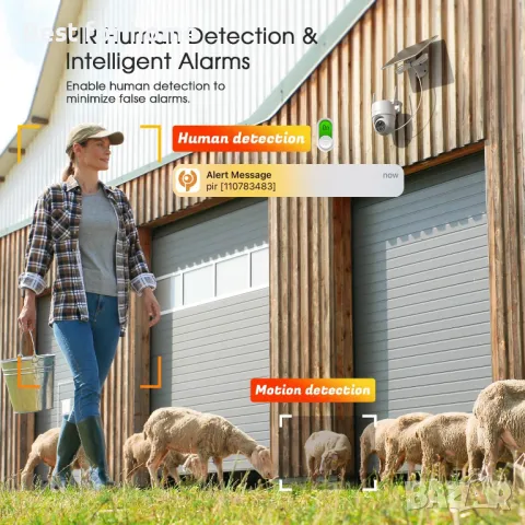 Охранителна камера със слънчеви батерии Topcony , снимка 4 - Други - 50056549