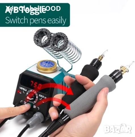 YIHUA 939D-VI пирограф с двоен писалка и дигитален дисплей, снимка 6 - Друга електроника - 53255440