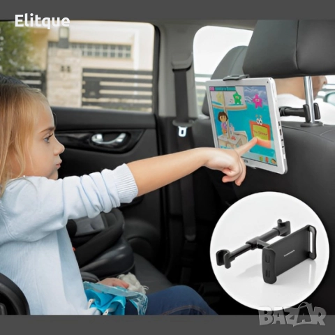 Стойка за телефон или таблет за автомобилна седалка – 360° въртене, снимка 3 - Други стоки за дома - 52921595