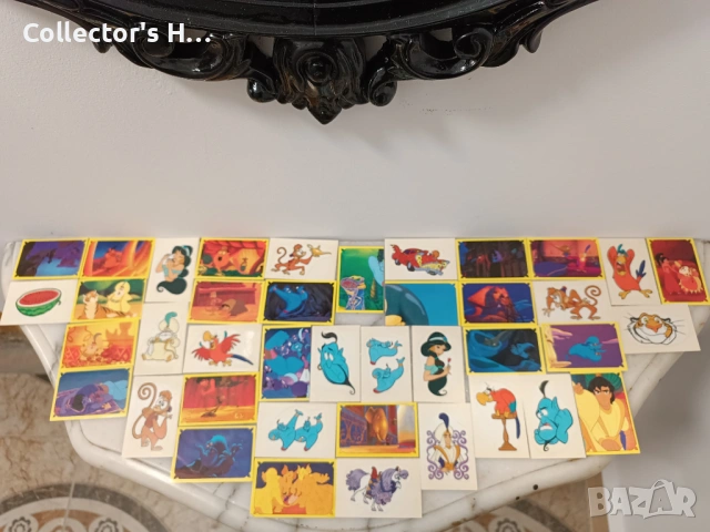 Сет от 92 лепенки за албуми на Panini Disney- Aladdin, The Hunchback of Notre Dame, Mulan Pocahontas
