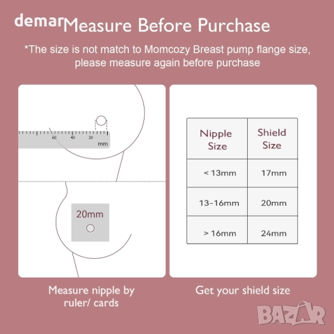 Накрайници за зърна Momcozy Contact, 100% силикон за хранителни цели, снимка 2 - Аксесоари за кърмачки - 52065885