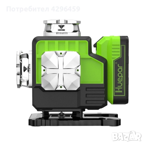 Лазерен Нивелир Huepar P04CG, 16 зелени линии 4D, снимка 4 - Измервателни инструменти - 52189706