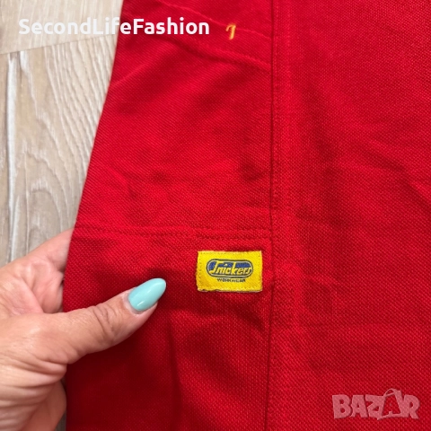 Мъжка поло тениска Snickers Workwear червена нова размер XL, снимка 5 - Тениски - 52270082