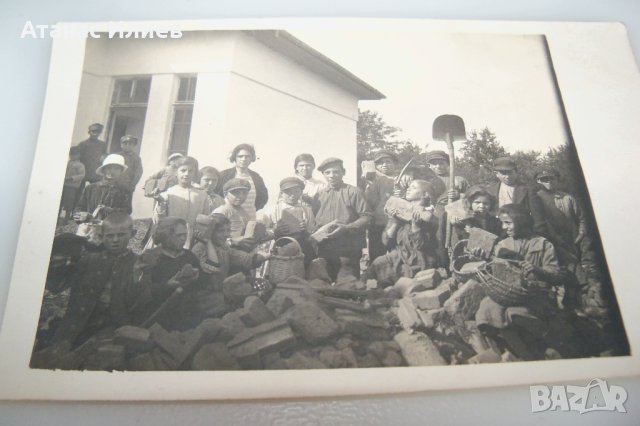 Стара снимка картичка детски труд, снимка 3 - Филателия - 42302114