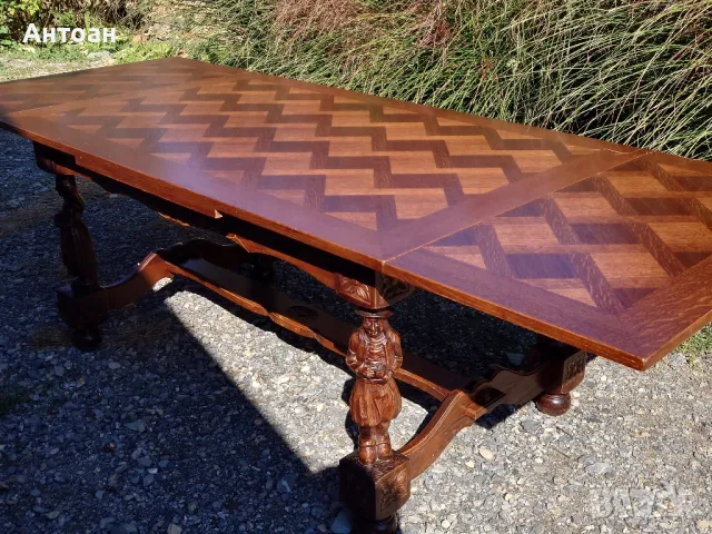 комплект за трапезария - маса , столове, контрабюфет, снимка 8 - Маси - 48446309