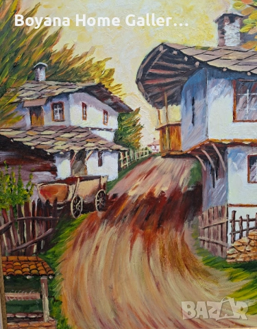 Българска Маслена Авторска  Картина , снимка 2 - Картини - 53478847