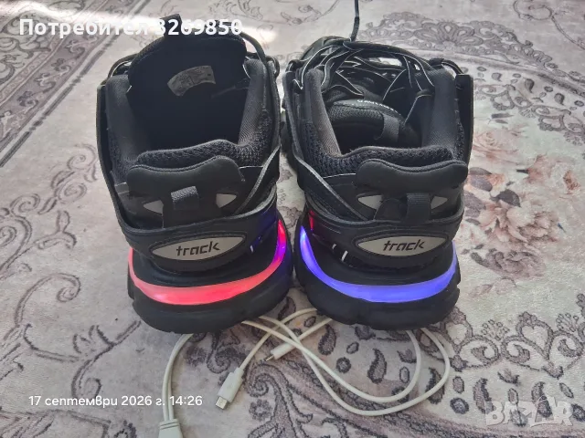 Balenciaga track led номер 42 (27.5 см), снимка 3 - Ежедневни обувки - 56116459