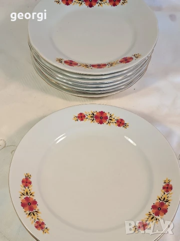 порцеланови чинии "Майски венец"   8/4