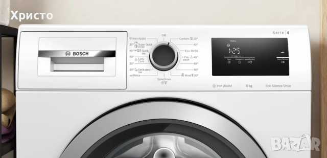 НОВО!!! Автоматична пералня Bosch WAN28060BY, 8 кг, 1400 об/мин, Клас A, EcoSilence Drive, снимка 4 - Перални - 52380603
