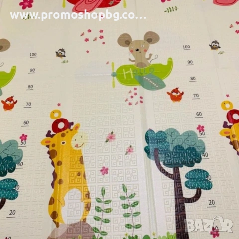 Детско килимче за игра Baby Crawl & Play Пътища и Самолети, 200 х 150 х 1см, включен калъф, снимка 7 - Други - 41758741