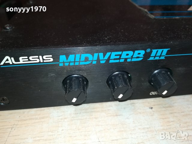 ALESIS MIDIVERB III 9V AC-ВНОС SWISS 0410231426, снимка 3 - Ресийвъри, усилватели, смесителни пултове - 42431508