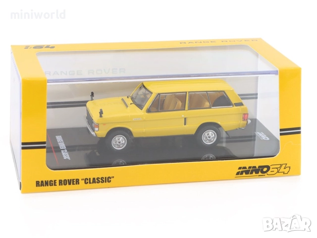 Range Rover "Classic" 1982 - мащаб 1:64 на INNO Models моделът е нов в PVC дисплей-кейс, снимка 3 - Колекции - 52305970