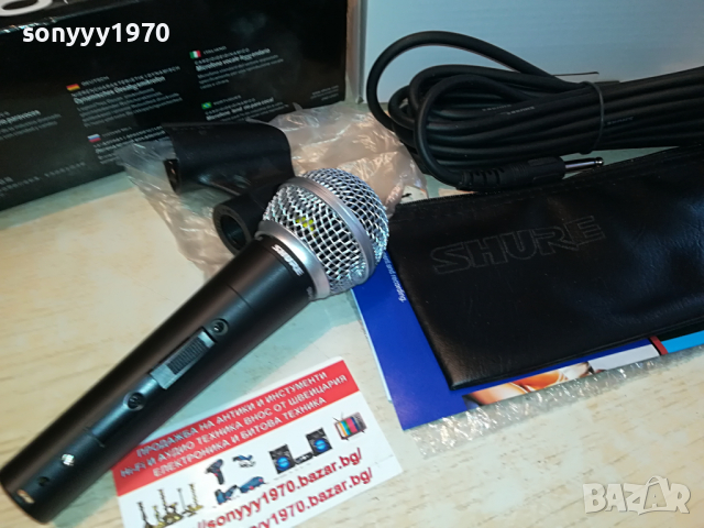 SHURE SM58 МИКРОФОН 2203220938, снимка 3 - Микрофони - 36190064